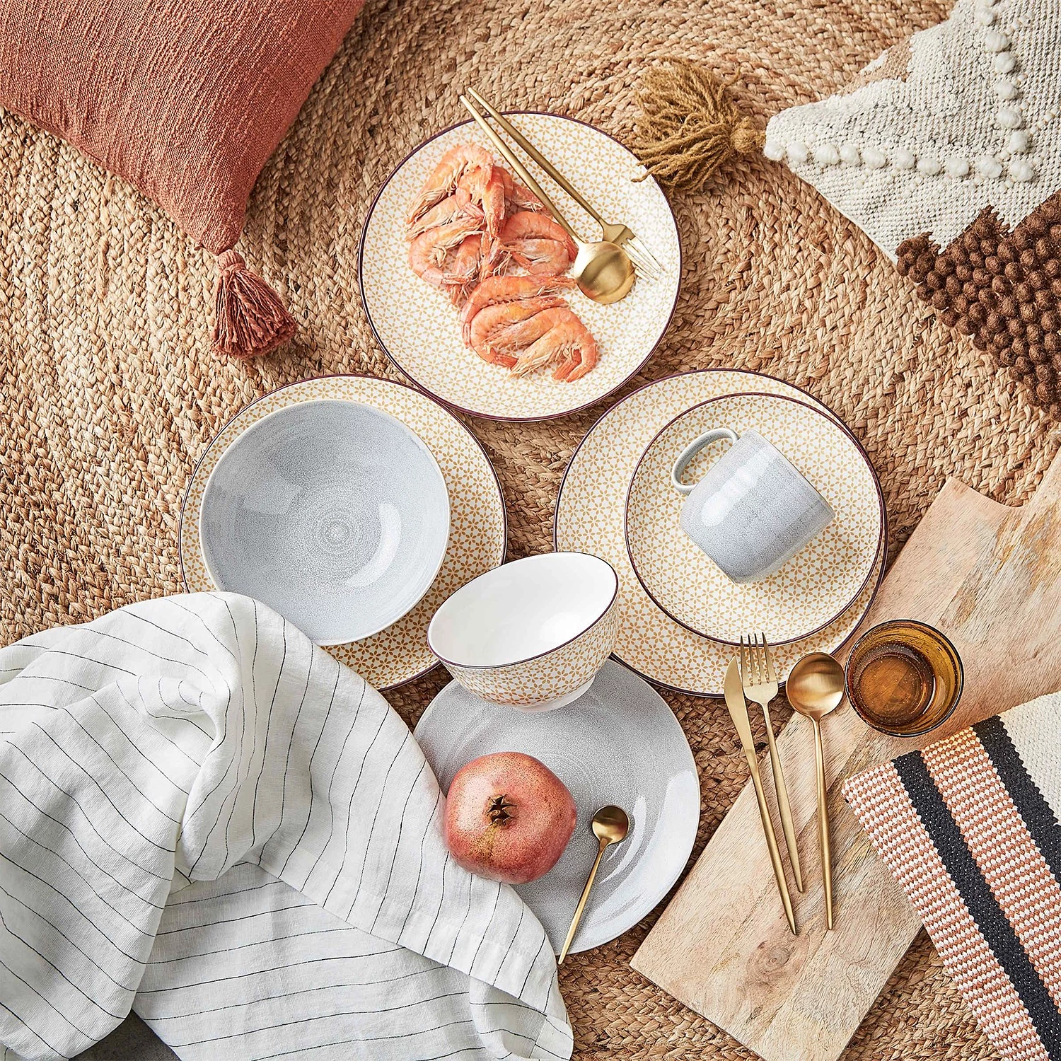 Butlers Tasses MANOR (lot de 4) - Céramique - Gris 5 Butlers Tasses MANOR (lot de 4) - Céramique - Gris – Image 3