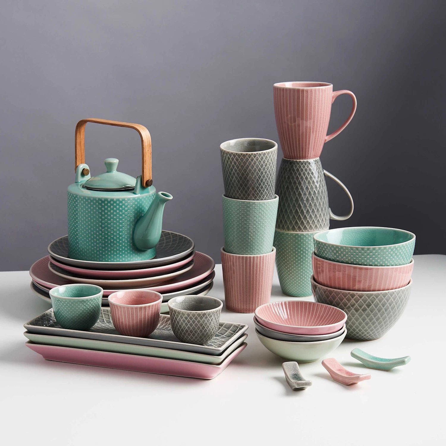 Butlers Tasses HANAMI (lot de 6) - Menthe 4 Butlers Tasses HANAMI (lot de 6) - Menthe – Image 2