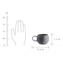 Butlers Tasse COTTAGE IV - Céramique - Noir - Capacité : 0.35 L 11 Butlers Tasse COTTAGE IV - Céramique - Noir - Capacité : 0.35 L -Vaisselle Soldes 1000331508 220215 500 SKETCH DETAILS P000000001000331508 sketch