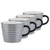 Butlers Tasses ORNAMENTS (lot de 4) - Porcelaine - Noir 2 Butlers Tasses ORNAMENTS (lot de 4) - Porcelaine - Noir -Vaisselle Soldes 1000331517 220215 010 IMAGE P000000001000331517