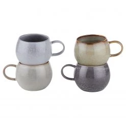 Butlers Tasses COTTAGE (lot de 4) - Céramique - Multicolore - Capacité : 0.35 L -Vaisselle Soldes 1000331522 220215 030 DETAILS P000000001000331522