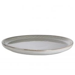 Butlers Assiettes HENLEY (lot de 4) - Faïence - Gris - Diamètre : 22 cm -Vaisselle Soldes 1000332742 220215 030 DETAILS P000000001000332742