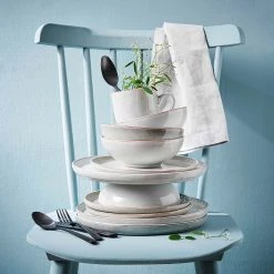 Butlers Bol HENLEY I - Faïence - Gris -Vaisselle Soldes 1000332744 220215 022 MOOD DETAILS P000000001000332744 mood