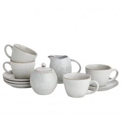 Butlers Service à café HENLEY (6 éléments) - Faïence - Gris