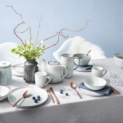 Butlers Service HENLEY (12 éléments) - Faïence - Gris -Vaisselle Soldes 1000332756 220215 022 MOOD DETAILS P000000001000332756 mood