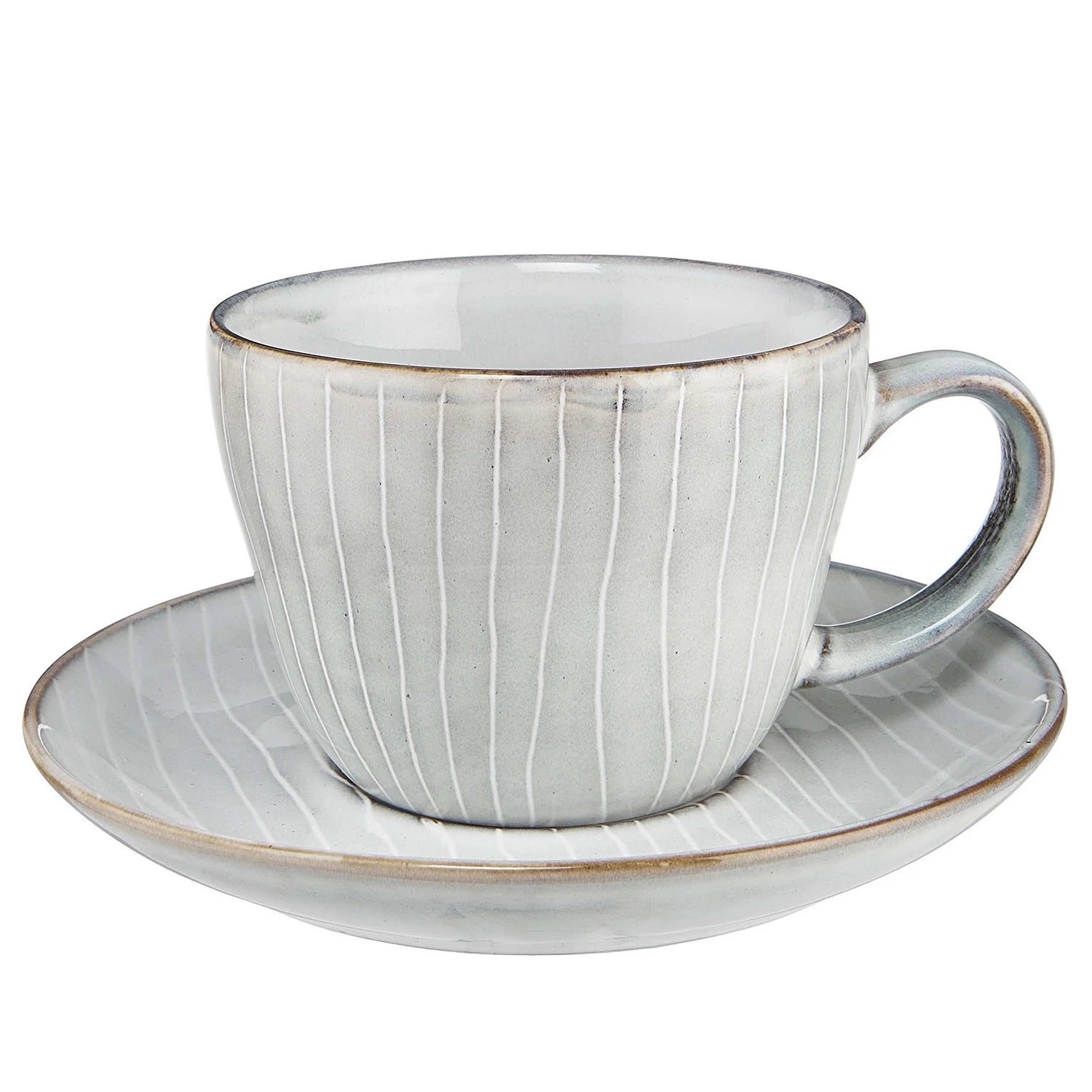 Butlers Tasse à café HENLEY - Faïence - Gris 3 Butlers Tasse à café HENLEY - Faïence - Gris
