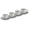 Butlers Tasses expresso HENLEY (lot de 4) - Faïence - Gris -Vaisselle Soldes 1000332762 220310 010 IMAGE P000000001000332762
