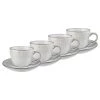 Butlers Tasses à café HENLEY (lot de 4) - Faïence - Gris