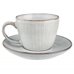 Butlers Tasses à café HENLEY (lot de 4) - Faïence - Gris -Vaisselle Soldes 1000332763 220310 050 DETAILS P000000001000332763