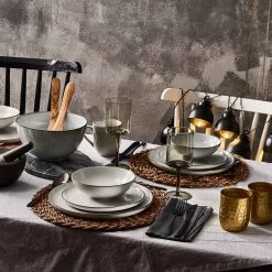 Butlers Service HENLEY (16 éléments) - Faïence - Gris -Vaisselle Soldes 1000332765 220215 024 MOOD DETAILS P000000001000332765 mood