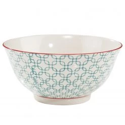 Vaisselle Soldes 13 Butlers Bol RETRO IV - Porcelaine - Blanc / Bleu pétrole