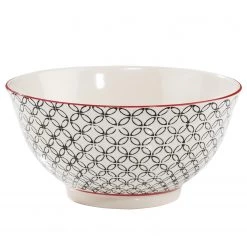 Butlers Bol RETRO II - Porcelaine - Blanc / Noir