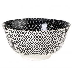 Butlers Bol ORNAMENTS V - Porcelaine - Noir / Blanc