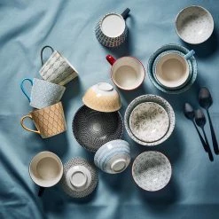 Butlers Bol ORNAMENTS V - Porcelaine - Noir / Blanc -Vaisselle Soldes 1000332792 220217 021 MOOD DETAILS P000000001000332792 mood