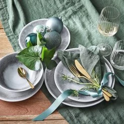 Butlers Assiettes creuses ATLANTIS (lot de 4) - Blanc / Gris -Vaisselle Soldes 1000332823 220217 021 MOOD DETAILS P000000001000332823 mood