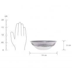 Butlers Assiettes creuses ATLANTIS (lot de 4) - Blanc / Gris -Vaisselle Soldes 1000332823 220311 500 SKETCH DETAILS P000000001000332823 sketch