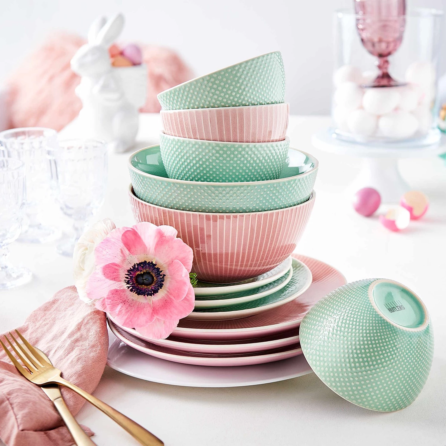 Butlers Coupelles HANAMI II (lot de 6) - Grès - Menthe - Diamètre : 13 cm 5 Butlers Coupelles HANAMI II (lot de 6) - Grès - Menthe - Diamètre : 13 cm – Image 3