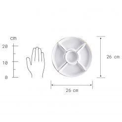 Butlers Coupelles APPETIZER (6 éléments) - Porcelaine / Bambou - Blanc -Vaisselle Soldes 1000332852 220311 500 SKETCH DETAILS P000000001000332852 sketch