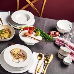 Butlers Saladier PURO - Porcelaine de qualité - Blanc - Diamètre : 20 cm -Vaisselle Soldes 1000332876 220217 020 MOOD DETAILS P000000001000332876 mood