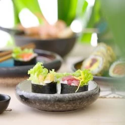 Fine Dine Earth Colours Assiettes creuses Silk (lot de 5) - Céramique - Blanc / Gris - Diamètre : 15 cm -Vaisselle Soldes 1000332909 220214 021 MOOD DETAILS P000000001000332909 mood