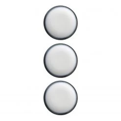 Fine Dine Earth Colours Assiettes plates Silk (lot de 3) - Céramique - Blanc / Gris