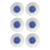 Fine Dine Earth Colours Assiettes à pâtes Serenity (lot de 6) - Porcelaine - Blanc / Bleu -Vaisselle Soldes 1000332912 220214 010 IMAGE P000000001000332912