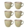 Fine Dine Earth Colours Tasses à expresso Olive (lot de 6) - Porcelaine - Olive 2 Fine Dine Earth Colours Tasses à expresso Olive (lot de 6) - Porcelaine - Olive -Vaisselle Soldes 1000332919 220214 010 IMAGE P000000001000332919