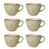 Fine Dine Earth Colours Tasses pour cappuccino Olive (lot de 6) - Porcelaine - Olive -Vaisselle Soldes 1000332920 220214 010 IMAGE P000000001000332920