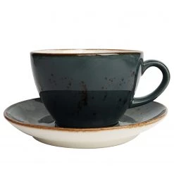 Fine Dine Earth Colours Soucoupes Arando (lot de 6) - Porcelaine - Anthracite -Vaisselle Soldes 1000332931 220214 030 DETAILS P000000001000332931