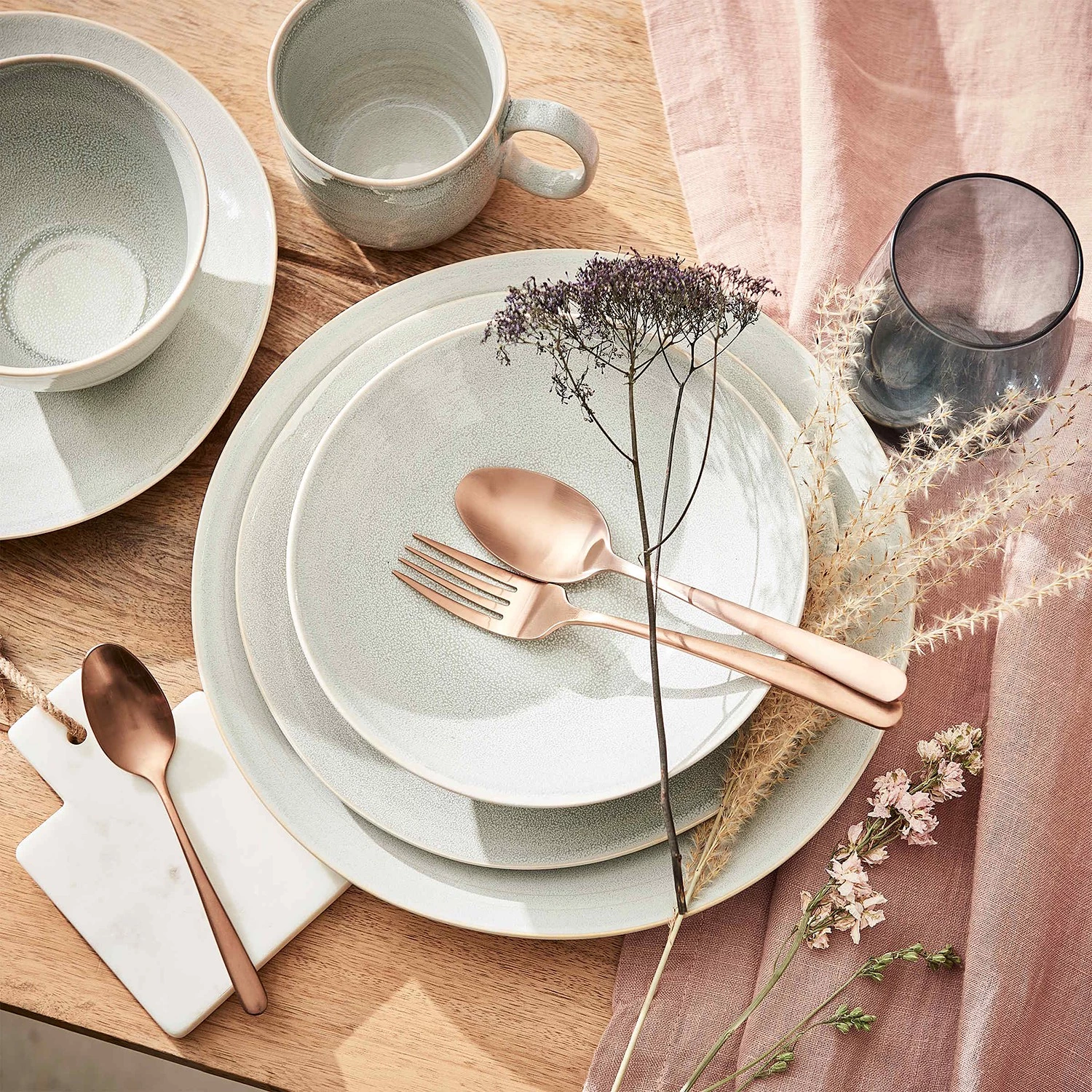 Butlers Service MANOR II (16 él.) - Céramique - Gris clair 5 Butlers Service MANOR II (16 él.) - Céramique - Gris clair – Image 3