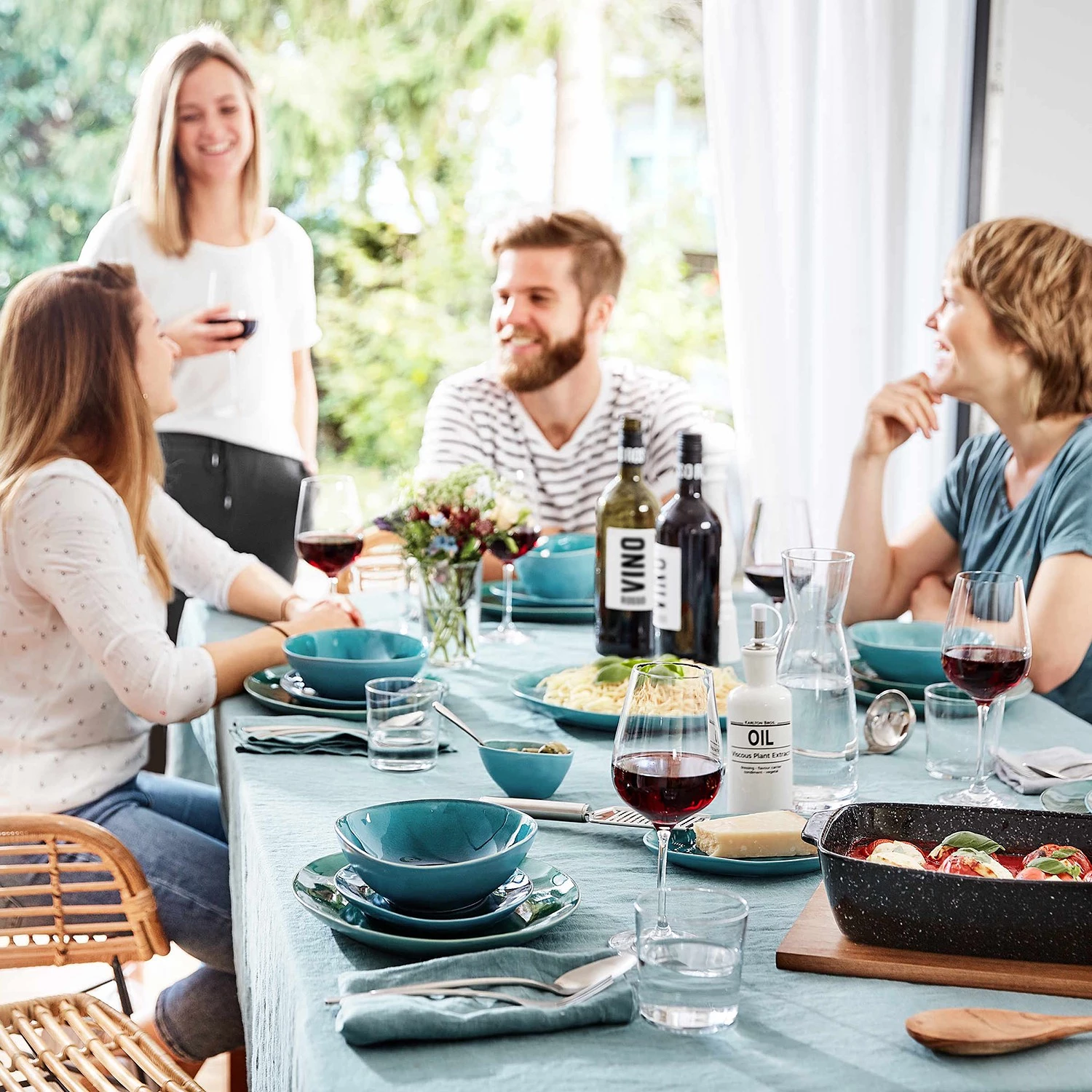 Butlers Service DE LA ROYA (12 él.) - Bleu 5 Butlers Service DE LA ROYA (12 él.) - Bleu – Image 3