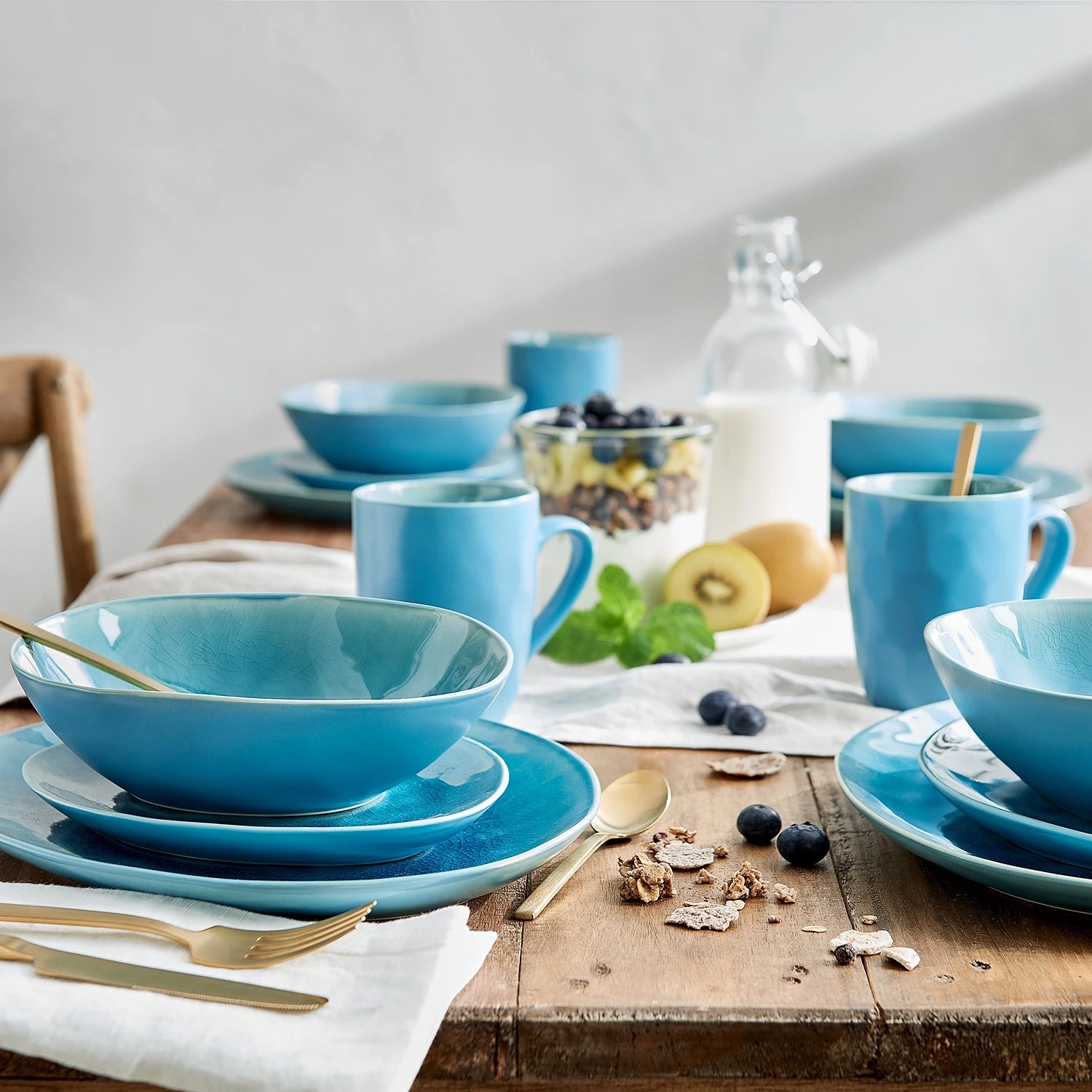 Butlers Service DE LA ROYA (12 él.) - Bleu 6 Butlers Service DE LA ROYA (12 él.) - Bleu – Image 4