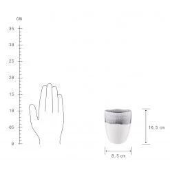 Butlers Set petit-déjeuner ATLANTIS (12 él.) - Blanc / Gris -Vaisselle Soldes 1000335631 220215 502 SKETCH DETAILS P000000001000335631 sketch