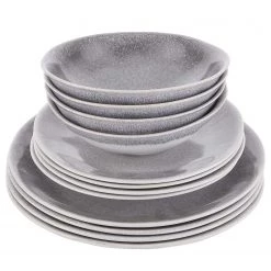 Butlers Service ATLANTIS (12 él.) - Blanc / Gris