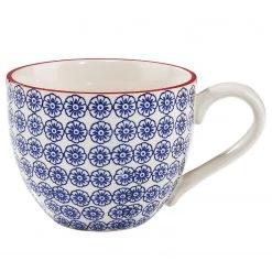 Butlers Set petit-déjeuner RETRO III (18 él.) - Porcelaine - Blanc / Bleu / Rouge -Vaisselle Soldes 1000335641 220215 030 DETAILS P000000001000335641