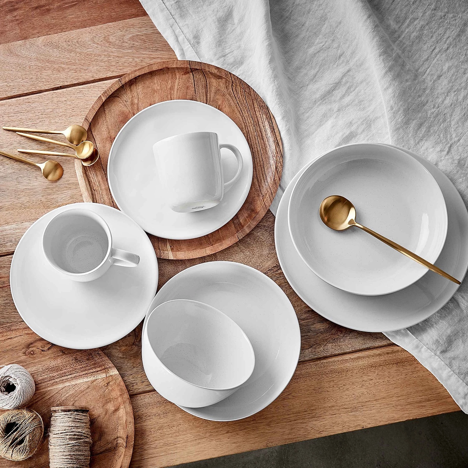 Butlers Service NATIVE (16 él.) - Blanc 4 Butlers Service NATIVE (16 él.) - Blanc – Image 2