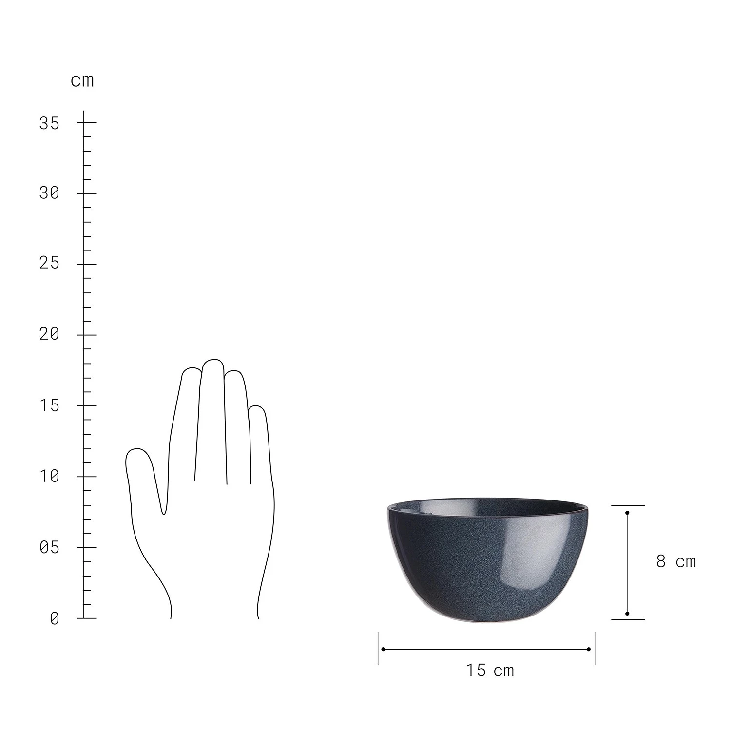 Butlers Service NATIVE (8 él.) - Bleu foncé 12 Butlers Service NATIVE (8 él.) - Bleu foncé – Image 10