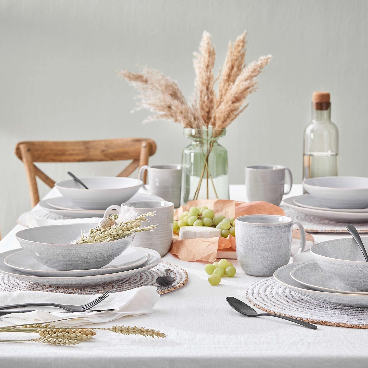 Butlers Service MANOR (16 él.) - Céramique - Gris clair 5 Butlers Service MANOR (16 él.) - Céramique - Gris clair – Image 3