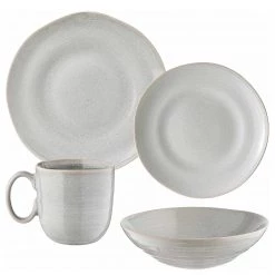 Butlers Service MANOR (16 él.) - Céramique - Gris clair 20 Butlers Service MANOR (16 él.) - Céramique - Gris clair -Vaisselle Soldes 1000335670 220215 030 DETAILS P000000001000335670