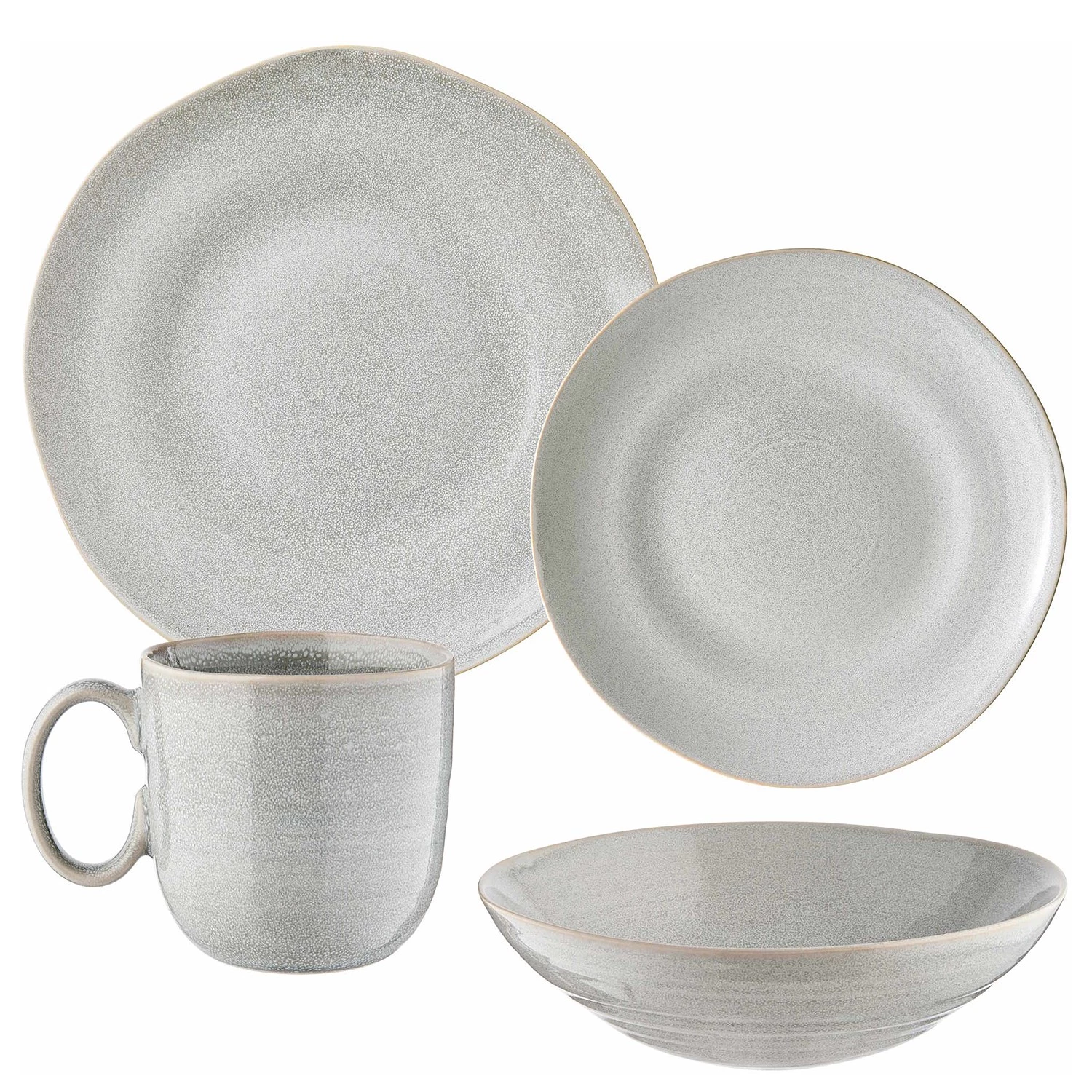 Butlers Service MANOR (16 él.) - Céramique - Gris clair 7 Butlers Service MANOR (16 él.) - Céramique - Gris clair – Image 5