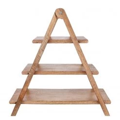 Butlers Présentoir à gâteaux MANGO DAYS II - Fer / Manguier- Marron -Vaisselle Soldes 1000337009 220225 030 DETAILS P000000001000337009