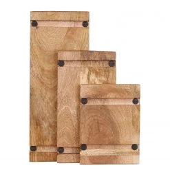 Butlers Présentoir à gâteaux MANGO DAYS II - Fer / Manguier- Marron -Vaisselle Soldes 1000337009 220225 035 DETAILS P000000001000337009