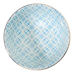 Butlers Coupe ORNAMENTS II - Porcelaine - Bleu / Doré -Vaisselle Soldes 1000365189 220803 030 DETAILS P000000001000365189