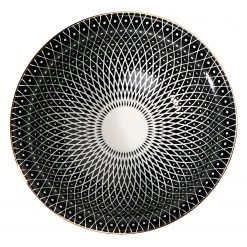 Butlers Coupe ORNAMENTS V - Porcelaine - Noir -Vaisselle Soldes 1000365202 220803 030 DETAILS P000000001000365202