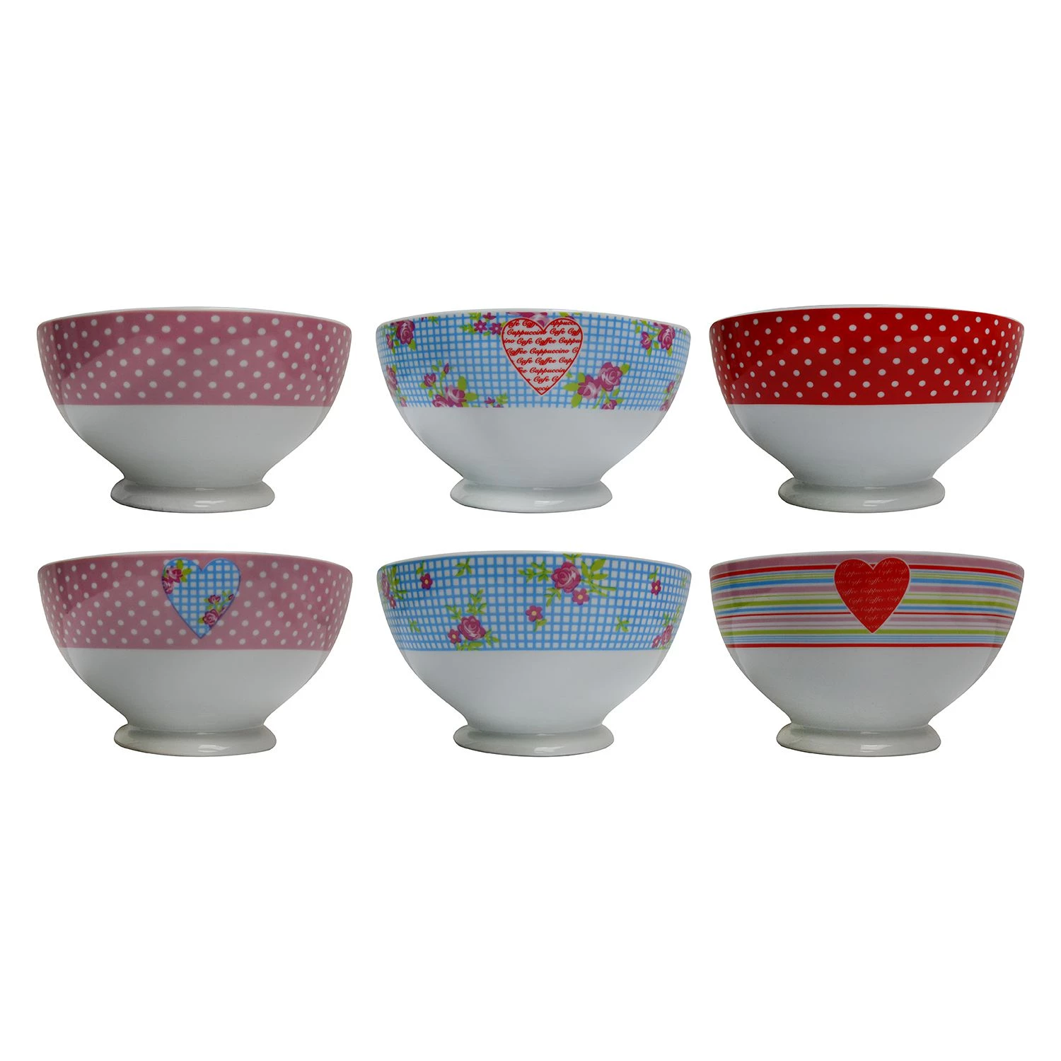 My Flair Bols Calvina (lot de 2) - Porcelaine multicolore 3 My Flair Bols Calvina (lot de 2) - Porcelaine multicolore